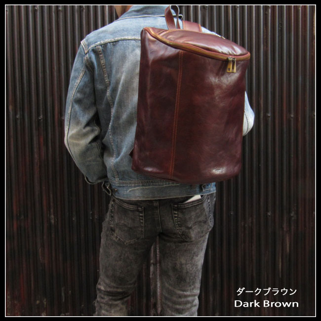 OSTINATO オスティナート イタリアンレザー 牛革 リュックサック ボディバッグ リュック バックパック Made In Italy Genuine Leather Backpack