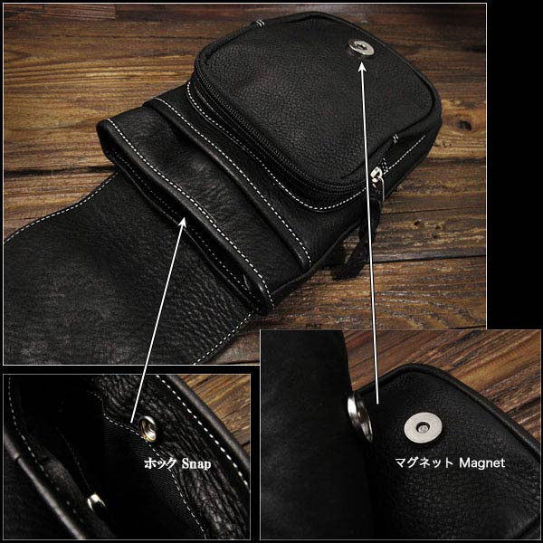 3WAY ベルトポーチ ウエストポーチ シザーバッグ ショルダーポーチ