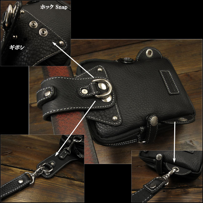 ”genuine,leather,biker,waist,bag,belt,pouch,holster,belt