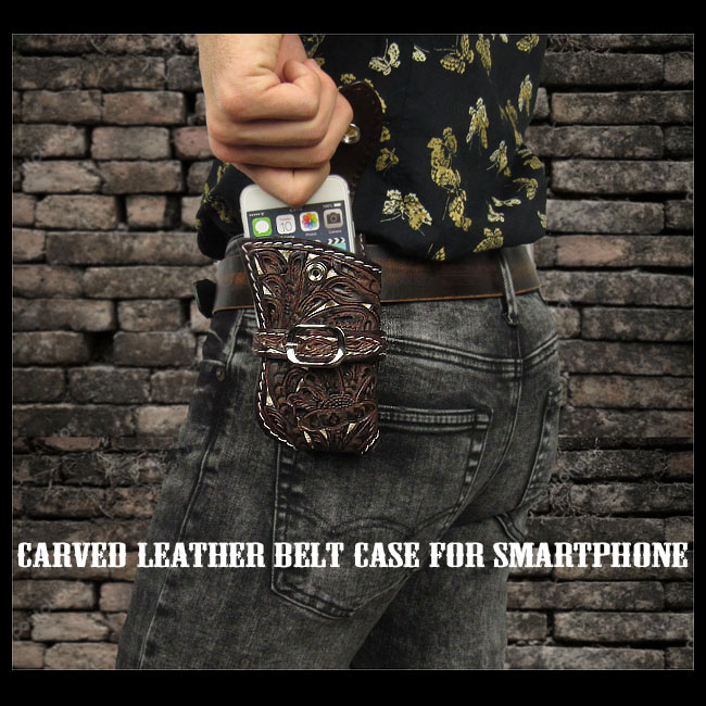 handmade/leather/iPhone/case/holster/belt/pouch/for/smartphone