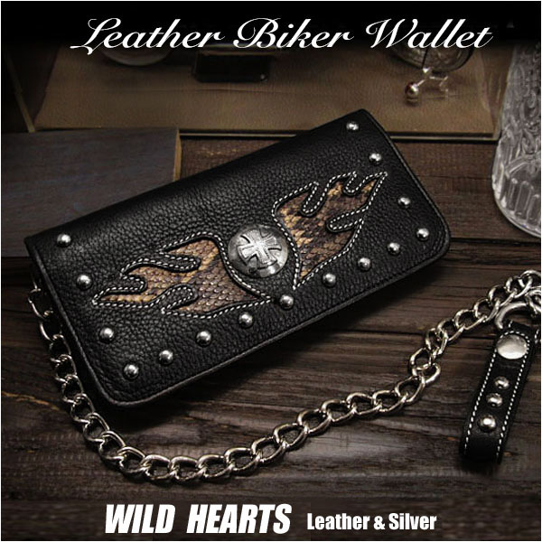”leather,biker,billfold,chain,wallet,trucker,harley,davidson”