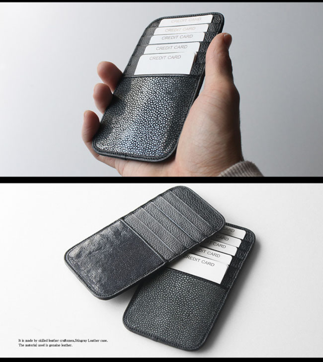 薄型カードケース スティングレイ メンズ レディース スリム財布