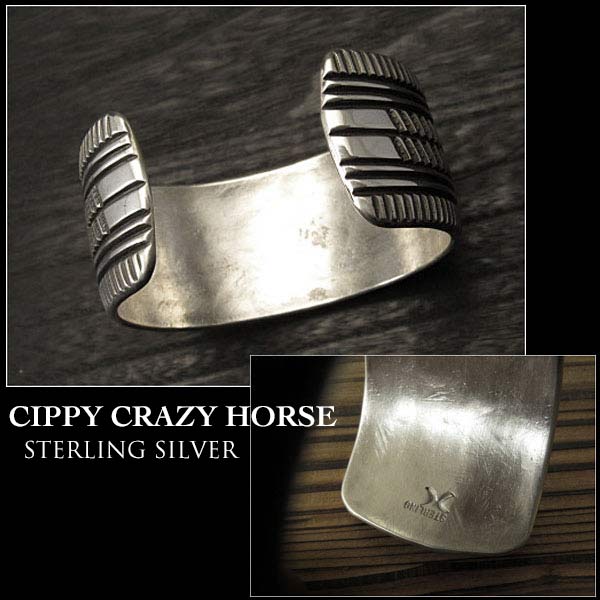 シッピー/クレイジー/ホース/Cippy Crazy Horse/バングル/ブレスレット/cuff/sterling/silver