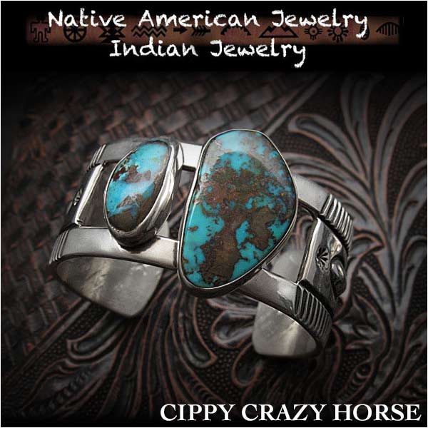 シッピー/クレイジー/ホース/Cippy Crazy Horse/バングル/ブレスレット/cuff/apache/blue/turquoise/sterling/silver