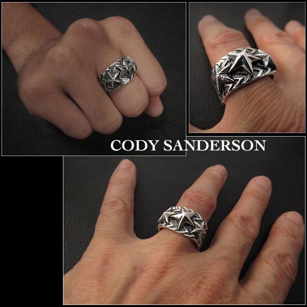 新品　コディ サンダーソン／Cody Sanderson　リング　20号　インディアンジュエリー　シルバー925　ナバホ族　ユニセックス Cody  Sanderson Plain Star Ring Size US#10 Native American Indian Jewelry  Sterling