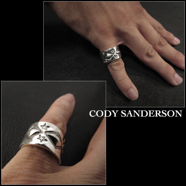 新品　コディ サンダーソン／Cody Sanderson　リング　14号　 インディアンジュエリー　シルバー925　ナバホ族　ユニセックス Cody  Sanderson Long Diamond Star Ring Size US#7 Native American Indian Jewelry 