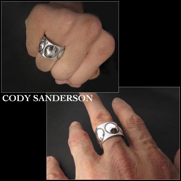新品　コディ サンダーソン／Cody Sanderson　リング　18号　 インディアンジュエリー　シルバー925　ナバホ族　ユニセックス Cody  Sanderson Moon Sweet Pea Ring Size US#9 Native American Indian Jewelry