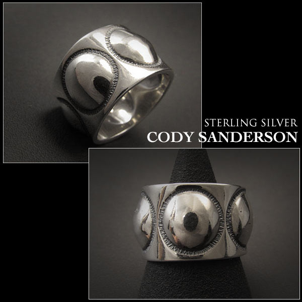 新品　コディ サンダーソン／Cody Sanderson　リング　18号　 インディアンジュエリー　シルバー925　ナバホ族　ユニセックス Cody  Sanderson Moon Sweet Pea Ring Size US#9 Native American Indian Jewelry 