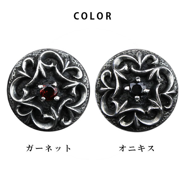 A・グレーズ、コンポジション、海外版超希少レゾネ、新品額付 コンチョ シルバー925 ねじ式コンチョ ガーネット オニキス 赤