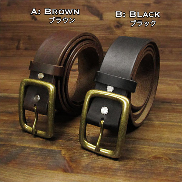 送料無料！ホーウィン社製クロムエクセルレザー 完全オーダーメイドベルト！ メンズ ベルト 本革 Horween ハンドメイド ブラウン/ブラック  Men's High Quality Genuine Cowhide Leather Belt Pin Buckle Brown/Black WILD 