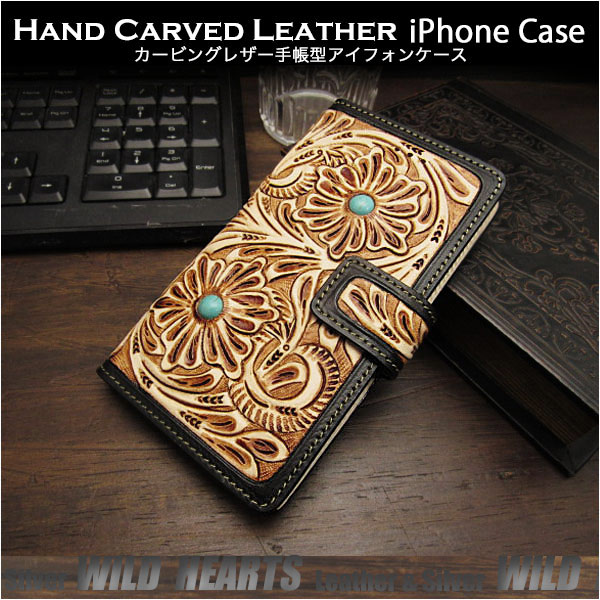 genuine,carved,leather,iPhone,6s,7,8,x,plus,flip,case,wallet,cover,handmade