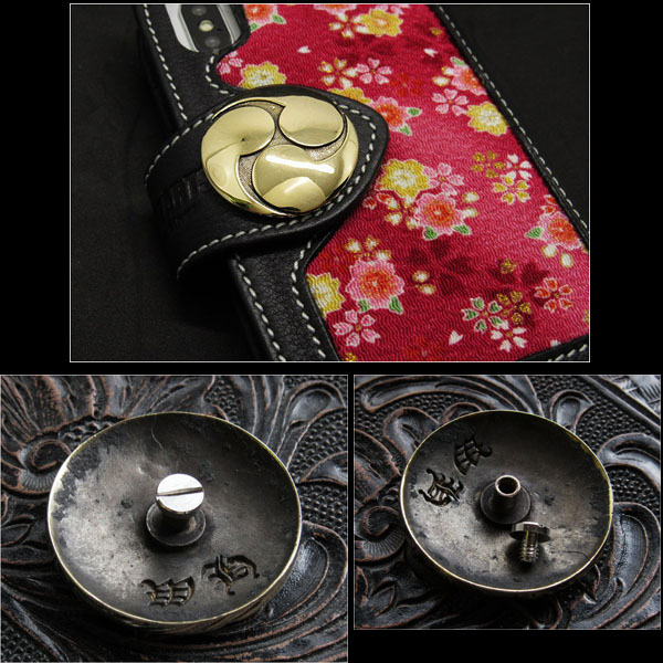 家紋,コンチョ,土方歳三,新撰組,左三つ巴