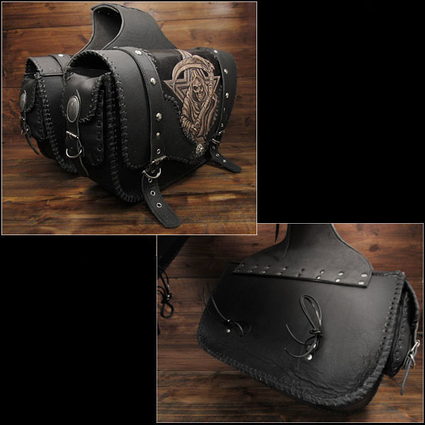 leather,saddlebags,harley,davidson,throw over,left&right