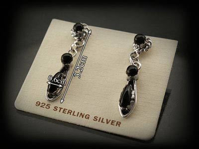 silver925/turquoise/sud/pierced/earrings/Indian/jewelry