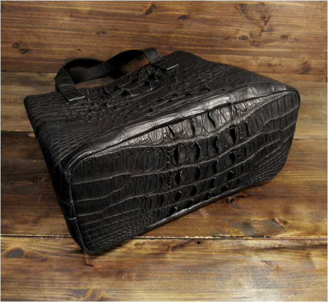 トートバッグ クロコダイル ワニ革 ミニトートバッグ ショルダーバッグ 本革 ユニセックス Crocodile Skin Leather