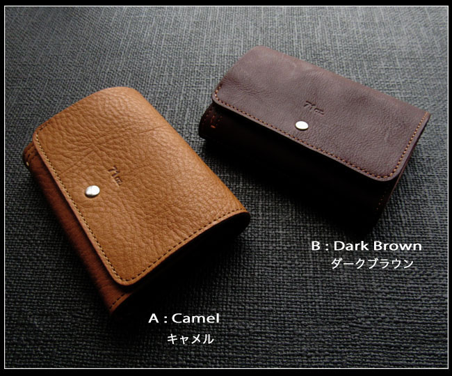 栃木レザー ,二つ折り財布　カードケース,ミニ,財布,ウォレット,小銭入れ,日本製