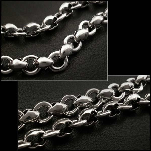 ウォレットチェーン　シルバー925　メンズアクセサリー　財布/小物/ファッション　Sterling Silver 925 Chain Key  Chain Biker Trucker Jean　(ID wc3031k15)