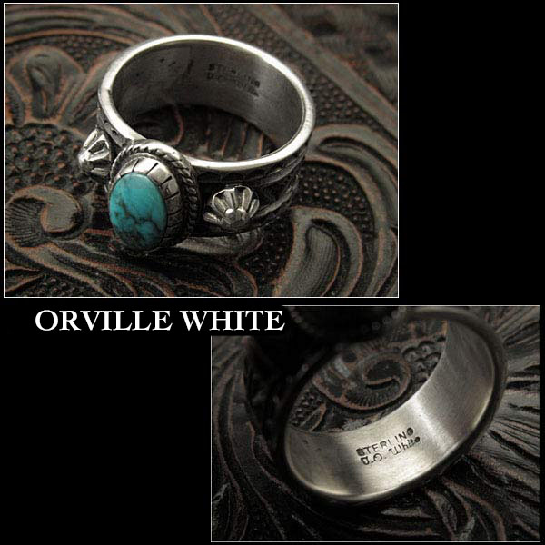 オーヴィル・ホワイト/Orville White/リング/ring/USA/size/#12/apache/blue/turquoise/sterling/silver